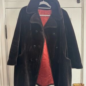 Chic Black Faux Fur Jacket